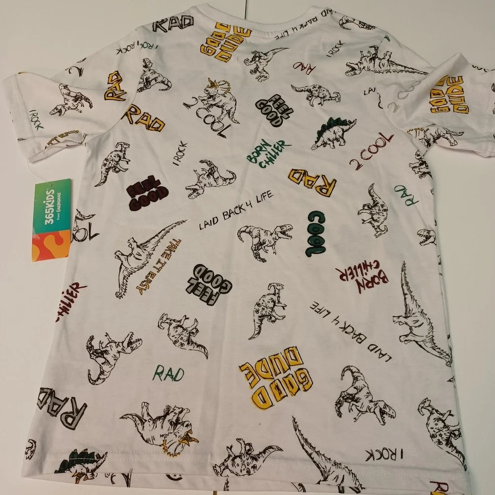 365 Kids Garanimals Boys Recess Shark Dino T-shirt Size 8 Lot Of‎ 4 Shirts